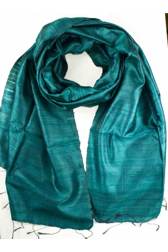 turkiz-zold-nyers-selyem-sal