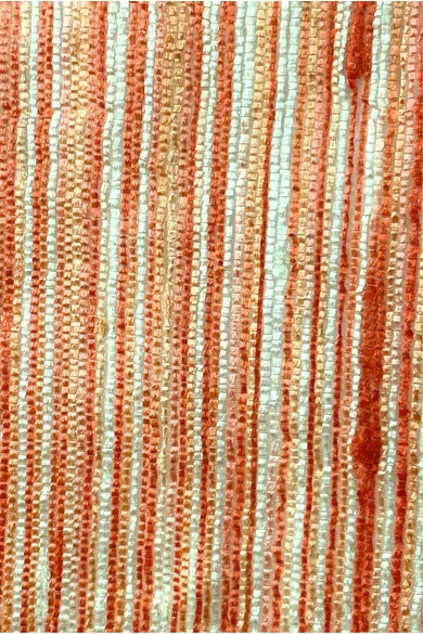 100% valódi hernyóselyem narancssárga csíkos nyers selyem sál 50x180cm