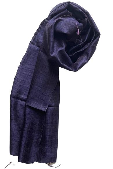 100% valódi hernyóselyem szászkék nyers selyem sál 50x180cm