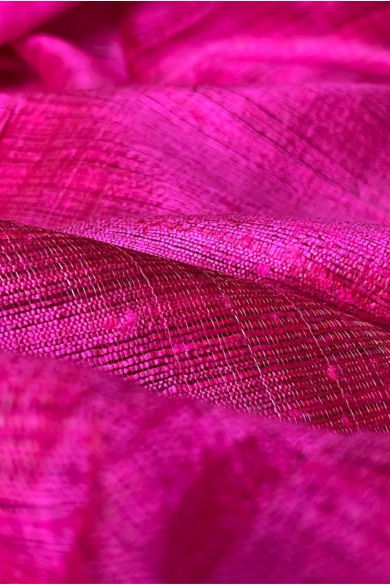 100% valódi hernyóselyem pink színű nyers selyem sál 50x180cm