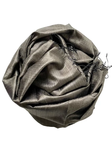 100% valódi hernyóselyem homokszín nyers selyem sál