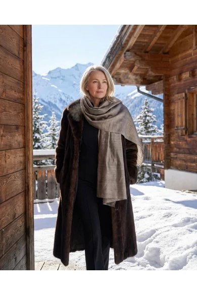 100% valódi hernyóselyem homokszín nyers selyem sál