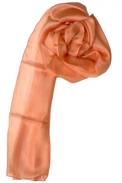 Barackvirág 100% valódi hernyóselyem sál 50x180cm