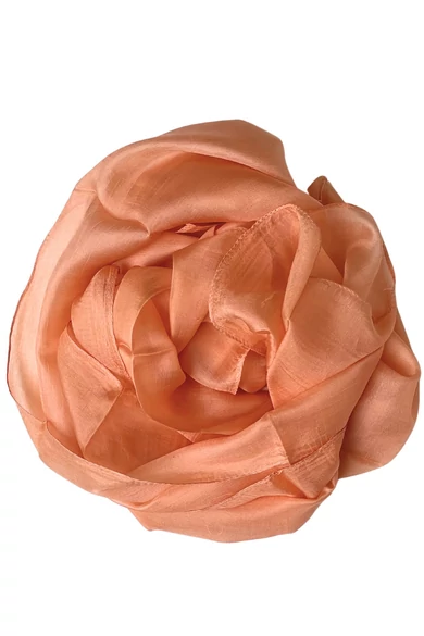 Barackvirág 100% valódi hernyóselyem sál 50x180cm