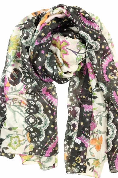 orchideafeher-obszidianfekete-mintas-selyem-sal-70x180-cm