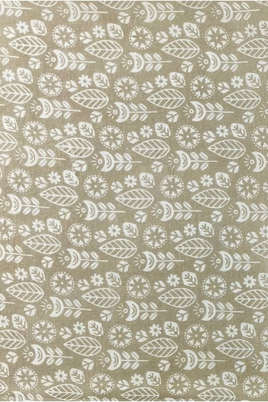 Mandulabarna alapon virágmintás 100% valódi hernyóselyem sál 100x180 cm