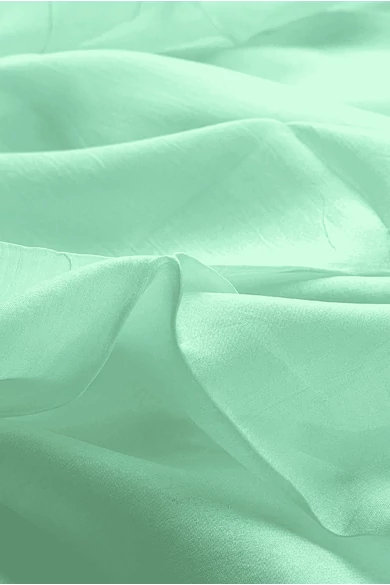 Mentazöld  színű 100% valódi hernyóselyem sál 50x180 cm